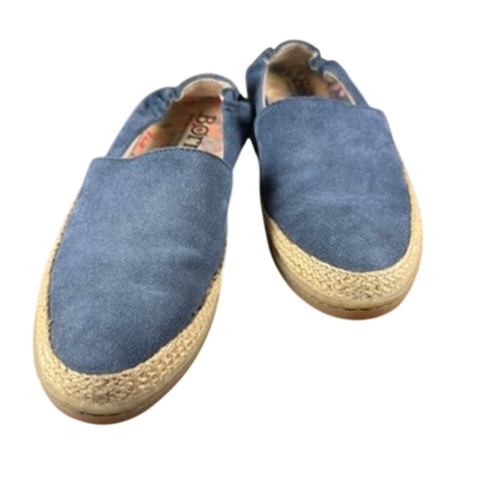 Born Castries Women's Blue Suede Espadrille Slip On Flats Shoes 6M - Picture 9 of 11